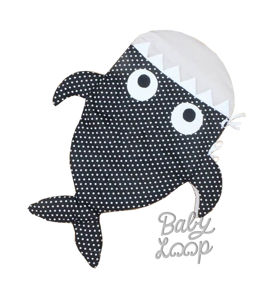 Sleeping Bag Shark Black Baby Loop