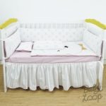 Bedding Printed Cotton Set White Bear (Pre Order)
