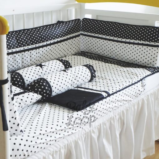 Bedding Classic Set Black & White Polka (Pre Order) - Image 3