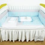 Bedding Classic Set Blue Stripe Mix Grey Polka (Pre Order)