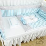 Bedding Classic Set Blue Stripe Mix Grey Polka (Pre Order) - Image 2