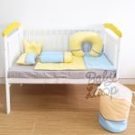 Bed Cover Set Toddler Yellow Blue (Pre Order)
