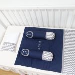 Bed Cover Set Toddler Navy Grey (Pre Order)