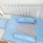 Bed Cover Set Toddler Blue Grey Bear (Pre Order)