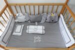 Bedding Special Bumper Animal Grey (Pre Order)
