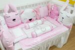 Bedding Special Bumper Animal White Mix Pink (Pre Order)