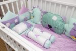 Bedding Special Bumper Animal Tosca Mix Purple (Pre Order)