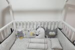 Bedding Special Bumper Animal Polka White (Pre Order)
