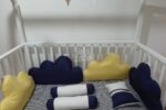 Bedding Special Bumper Cloud Yellow Navy (Pre Order)