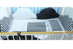 Bedding Special Bumper Cloud Black White Grid (Pre Order)