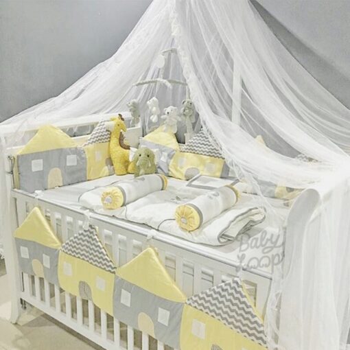 Bedding Special Bumper House Yellow Grey (Pre Order)