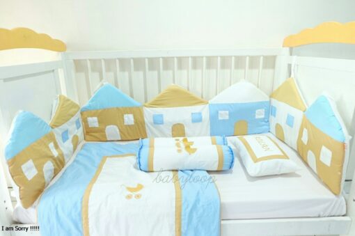 Bedding Special Bumper House Gold Blue (Pre Order)