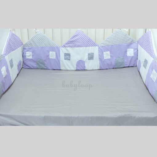 Bedding Special Bumper House Purple Grey (Pre Order)