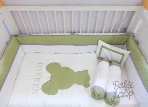 Bedding Classic Set White Green (Pre Order)