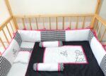 Bedding Classic Set Fushia Mix Chevron Black (Pre Order)
