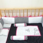 Bedding Classic Set Fushia Mix Chevron Black (Pre Order)