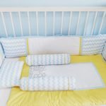 Bedding Classic Set Chevron Blue Mix Yellow (Pre Order)