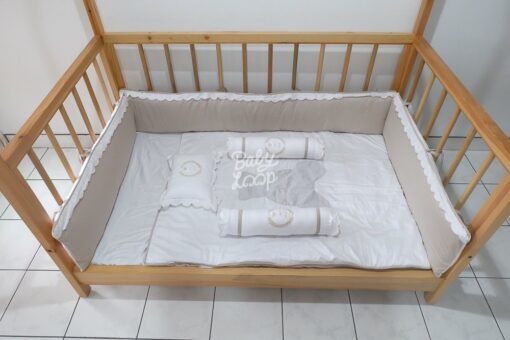 Bedding Silver Edge White Beige (Pre Order)