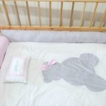 Bedding Handmade Set Bear Polka grey (Pre Order)