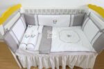 Bedding Lace Set White Grey (Pre Order)