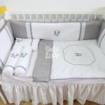 Bedding Lace Set White Grey (Pre Order)
