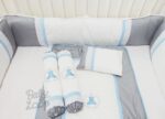 Bedding Lace Set White Blue Grey (Pre Order)
