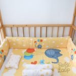 Bedding Printed Cotton Set Elephant Yellow (Pre Order)