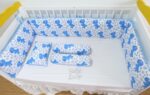 Bedding Printed Cotton Set Dino Blue (Pre Order)