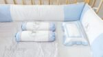 Bedding Diamond Set White Blue Polka Grey (Pre Order)