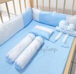 Bedding Diamond Set White Blue Lace (Pre Order)