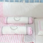 Bedding Diamond Set White Pink Polka Grey (Pre Order)