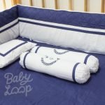 Bedding Diamond Set White Navy (Pre Order)