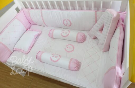 Bedding Diamond Set White Pink (Pre Order)