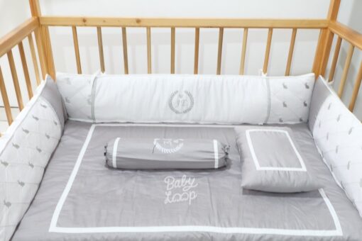 Bedding Diamond Set White Grey Rabbit (Pre Order)