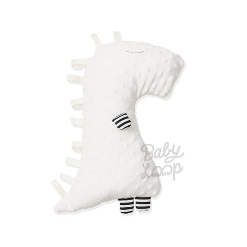 Dino White Minky Doll