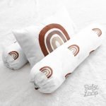 Earthy Rainbow Pillow and Bolster Set Printed - Bantal Guling - Baby Loop - BabyLoop