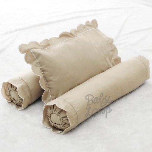 Pillow and Bolster Set Infant Japanese Cotton Edge - Image 2