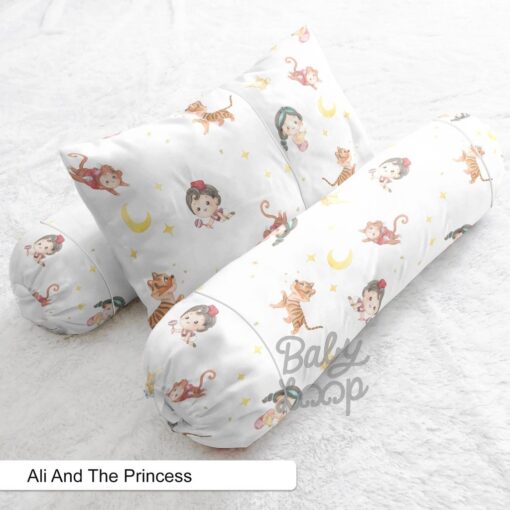 Ali And The Princess Pillow and Bolster Infant Set Printed