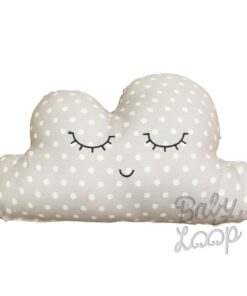 Decorative Pillow Cloud Polkadot Grey