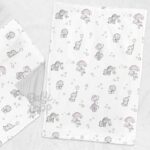 Infant Minky Blanket The Baby Bunny & Elephant