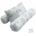 Bantal Guling - White Jeep Infant Pillow and Bolster Set Japanese Cotton - Baby Loop - BabyLoop