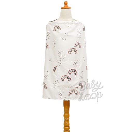 Nursing Apron Mini Rainbows Printed