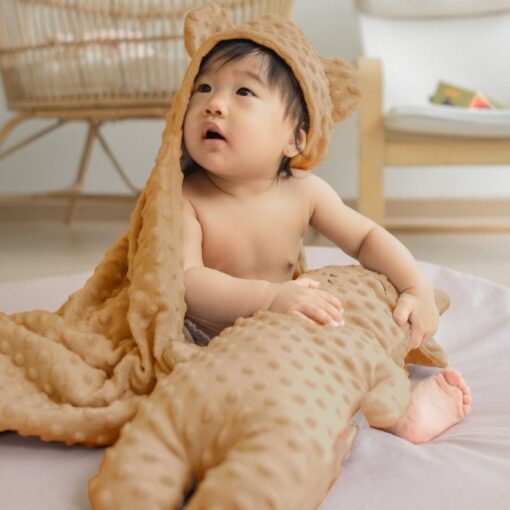 Selimut - Hoodie Blanket Minky Bear - Baby Loop - BabyLoop - Image 2
