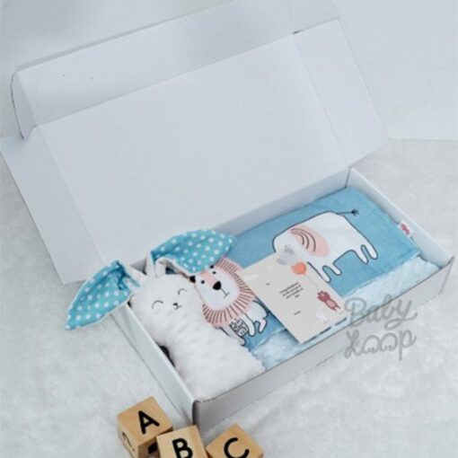 Special Newborn Gift Cute Safari Blue - Baby Loop - BabyLoop - Image 2