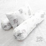 Baby Bunny Elephant Pillow and Bolster Set Printed - Bantal Guling - Baby Loop - BabyLoop