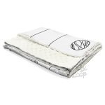 Minky Blanket Space Monochrome - Selimut Bayi - Image 2