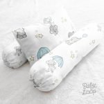 Baby Bunny Elephant Pillow and Bolster Set Printed - Bantal Guling - Baby Loop - BabyLoop - Image 2