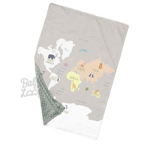 Minky Blanket Animal World - Selimut Bayi