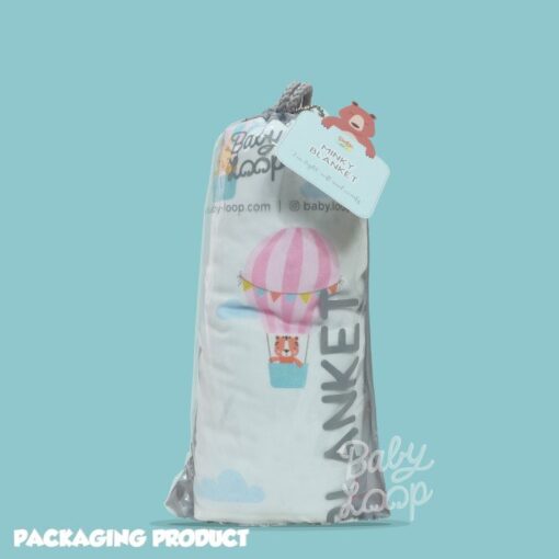 Minky Blanket Space Monochrome - Selimut Bayi - Image 3