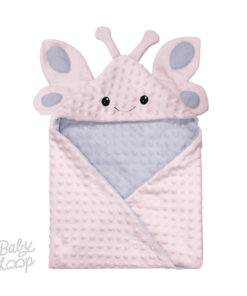 Hoodie Blanket Minky Butterfly - Selimut Bayi - Baby Loop